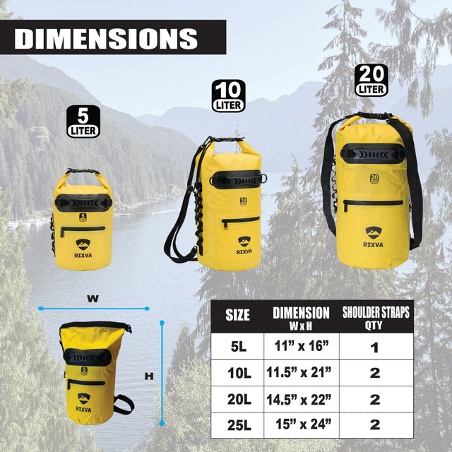 Waterproof Dry Bag, 5L 10L 20L 25L.