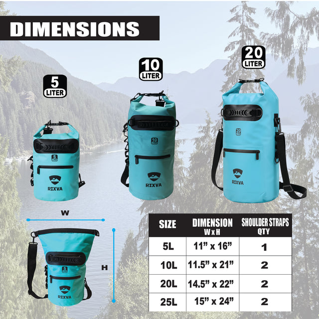 Waterproof Dry Bag, 5L 10L 20L 25L.