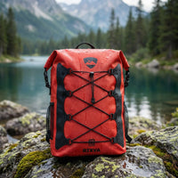 35L Waterproof Backpack with Elastic Bungee Storage.