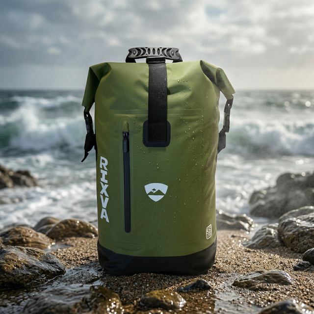 35L Waterproof Backpack with Zipper Pocket.