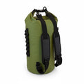RIXVA 15L olive green waterproof insulated cooler bag backpack with adjustable shoulder straps and roll-top closure.