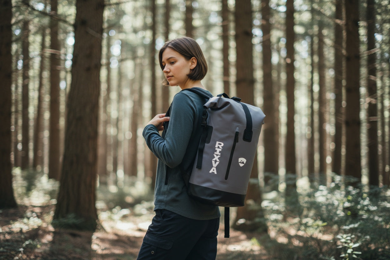 35L Waterproof Backpack with Zipper Pocket.